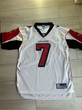 Michael Vick Atlanta Falcons White Red Black #7 Jersey